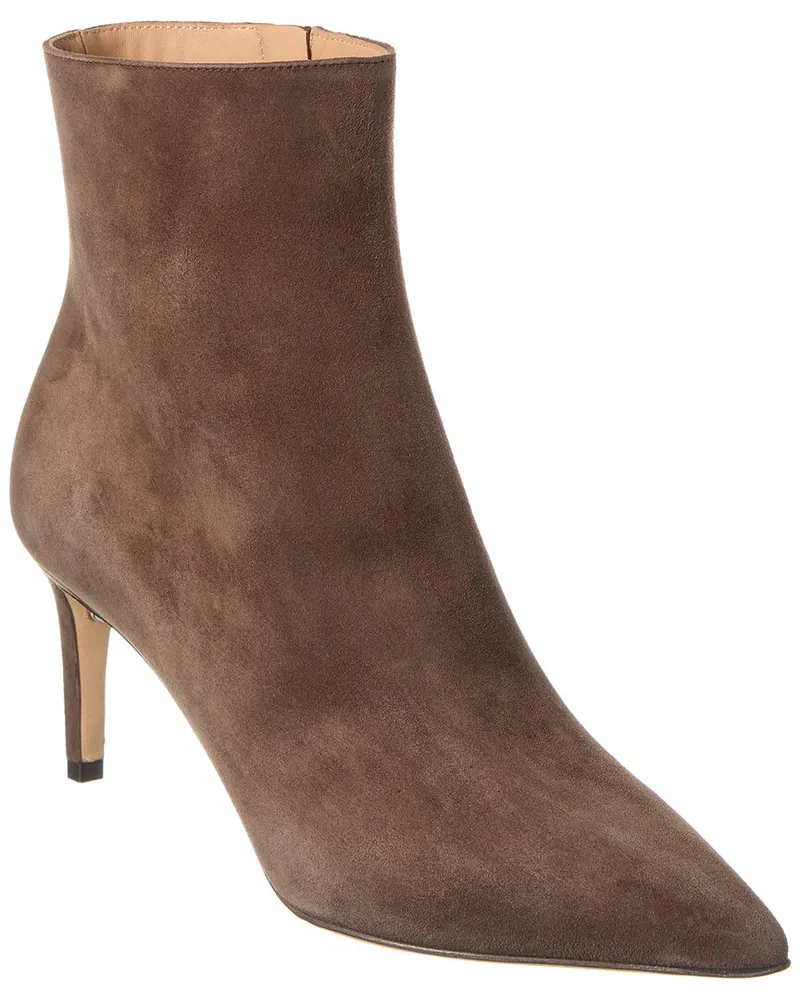 Ferragamo Imogen Suede Bootie Brown
