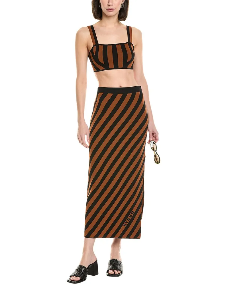 STAUD Zola Top Brown