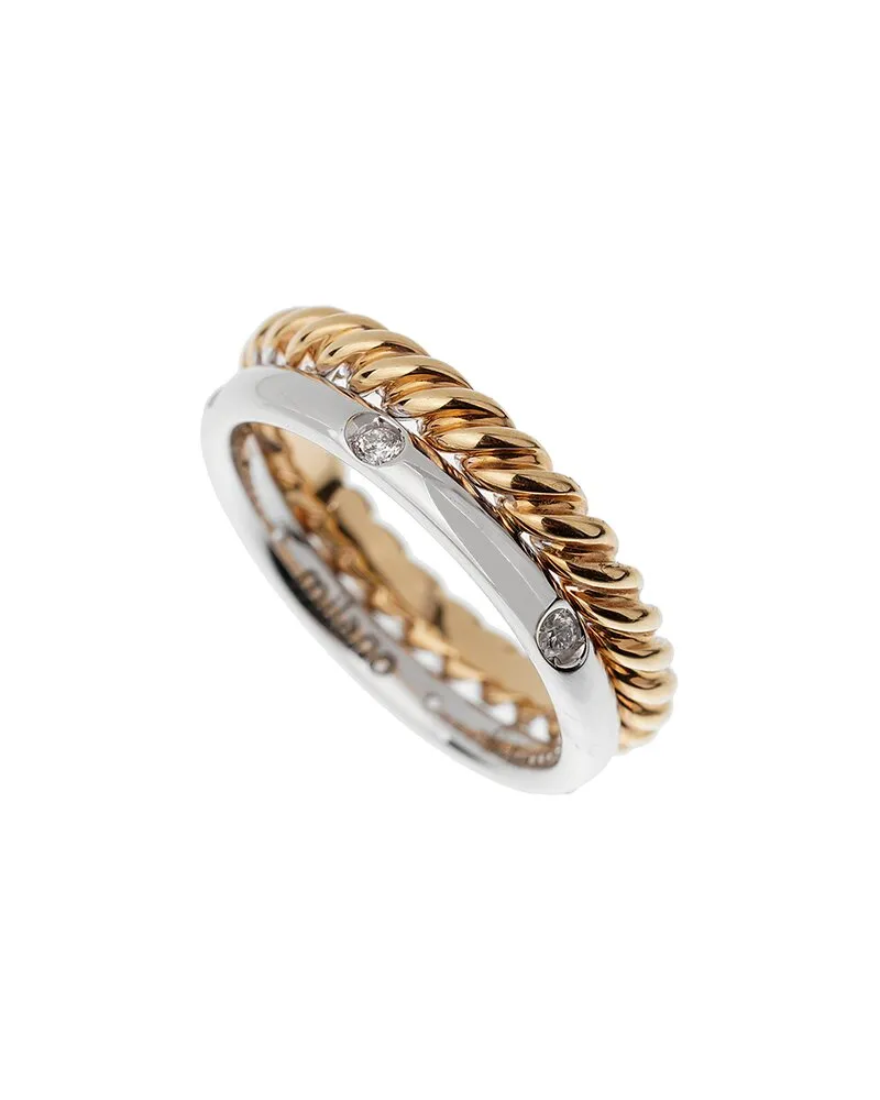 Pomellato 18K 0.15 ct. tw. Diamond Woven Ring (Authentic Pre-Loved Nocolor