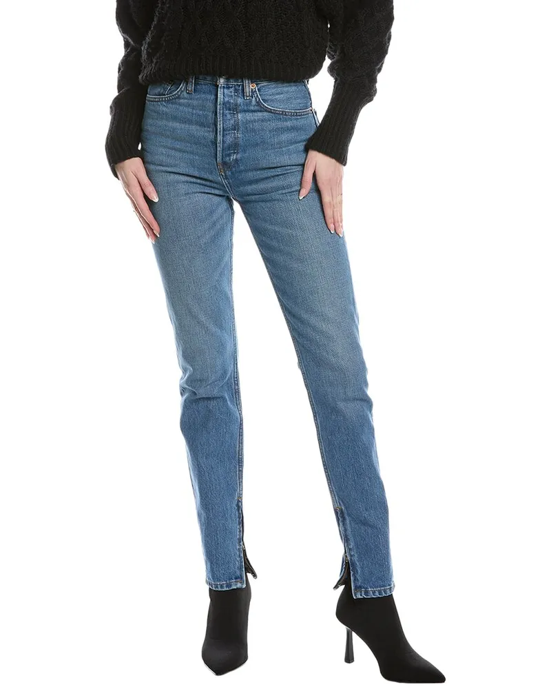 RE/DONE Super High Drainpipe Atomic Jean Blue