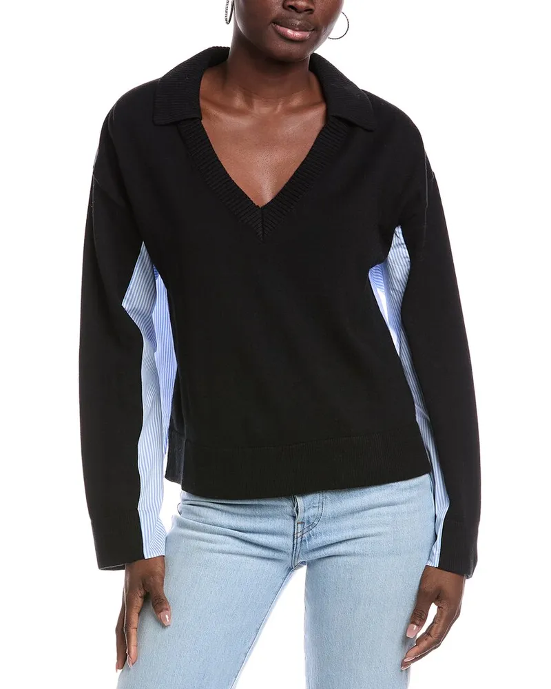 NAADAM Mixed Media Cashmere-Blend Sweater Nocolor