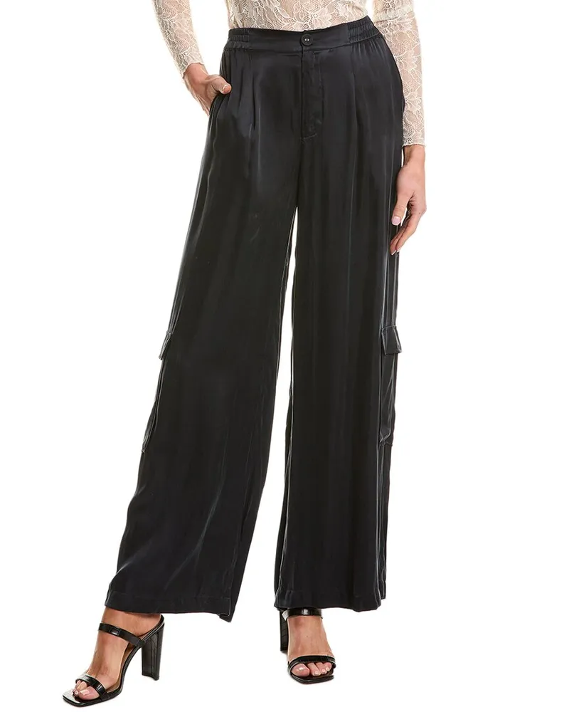 Johnny Was Pleated Pull-On Pant Black