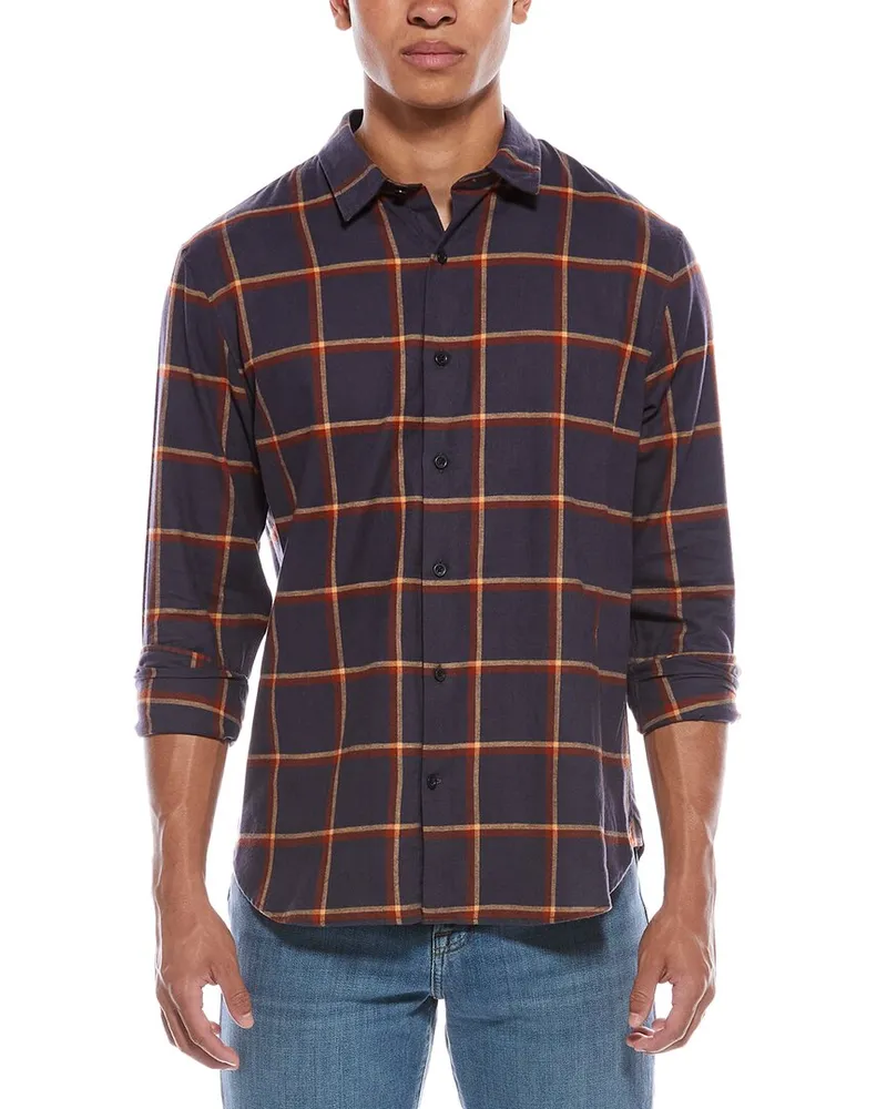 Vince Brushed Flannel Shirt Nocolor