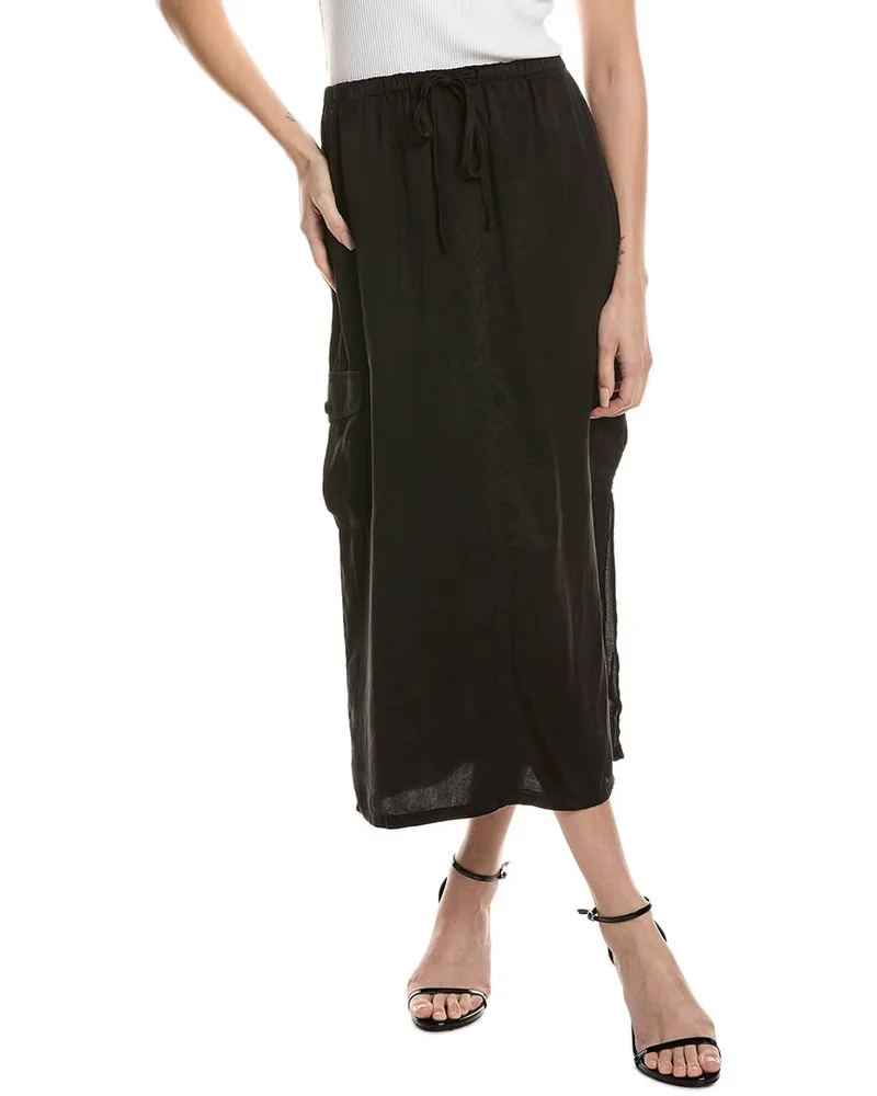 Bella Dahl Goldie Bellow Pocket Cargo Skirt Black