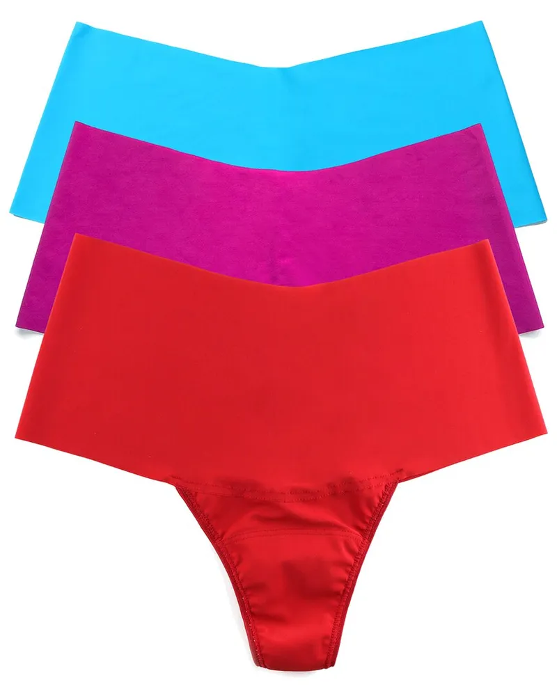Hanky Panky Set of 3 Breathe High-Rise Thong Nocolor