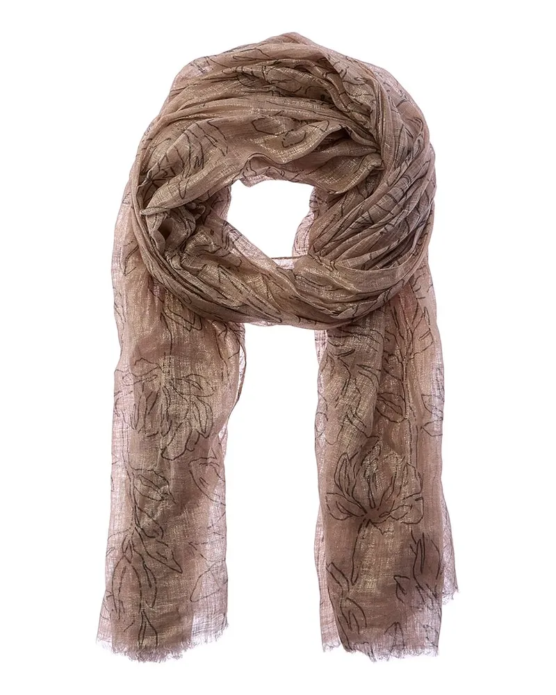 Brunello Cucinelli Linen Scarf Gold