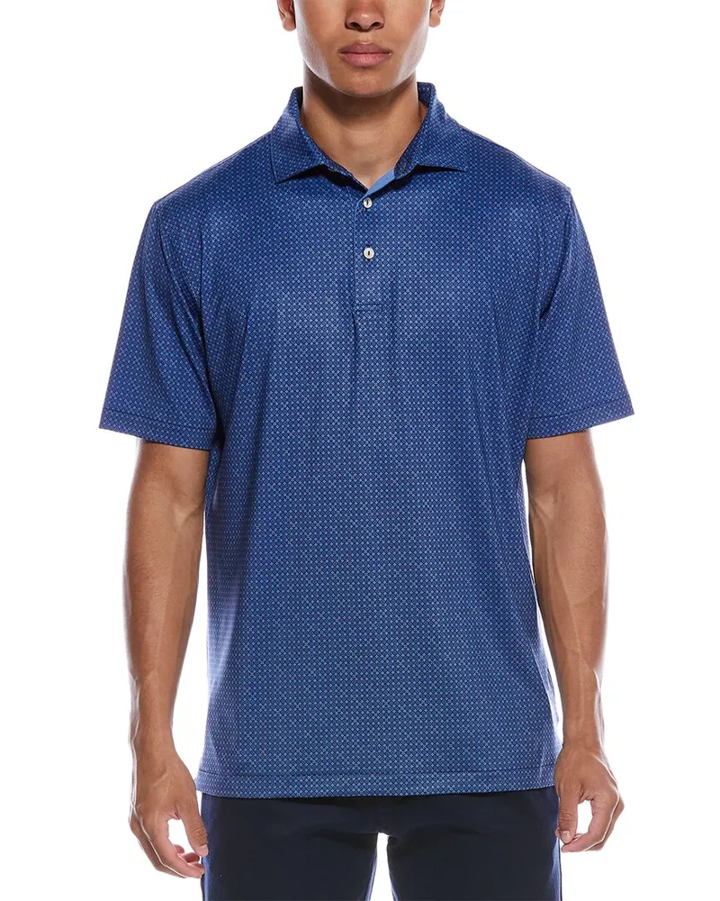 Peter Millar Castellina Performance Jersey Polo Shirt Blue