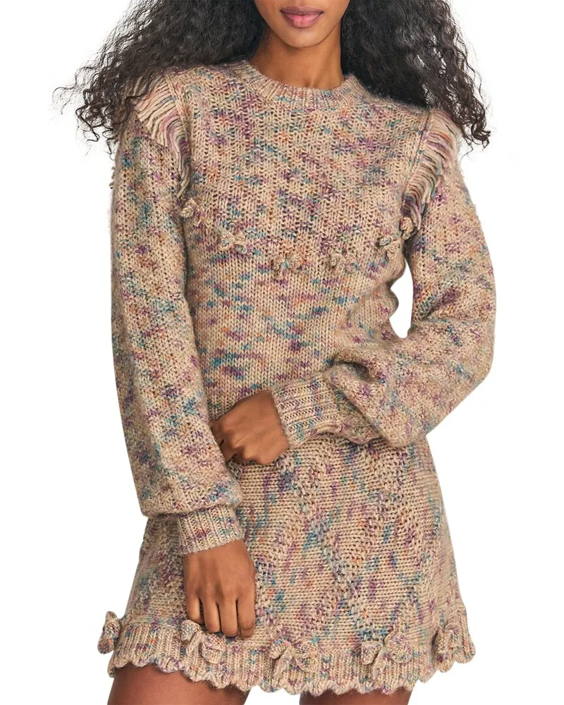 LoveShackFancy Koru Wool & Alpaca-Blend Pullover Nocolor