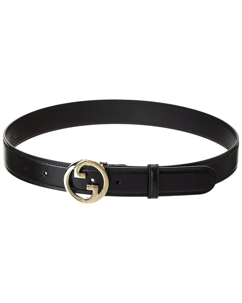 Gucci Blondie Leather Belt Black