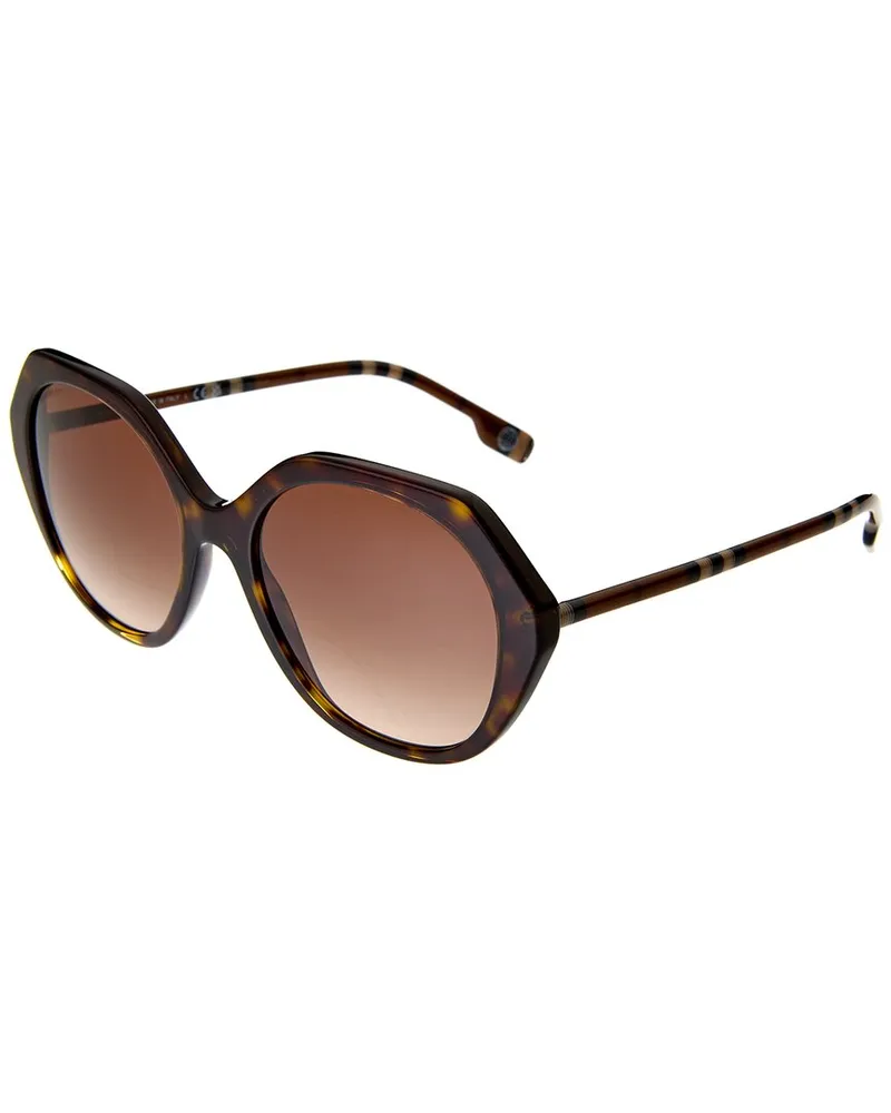 Burberry Unisex Vanessa 55mm Sunglasses Brown