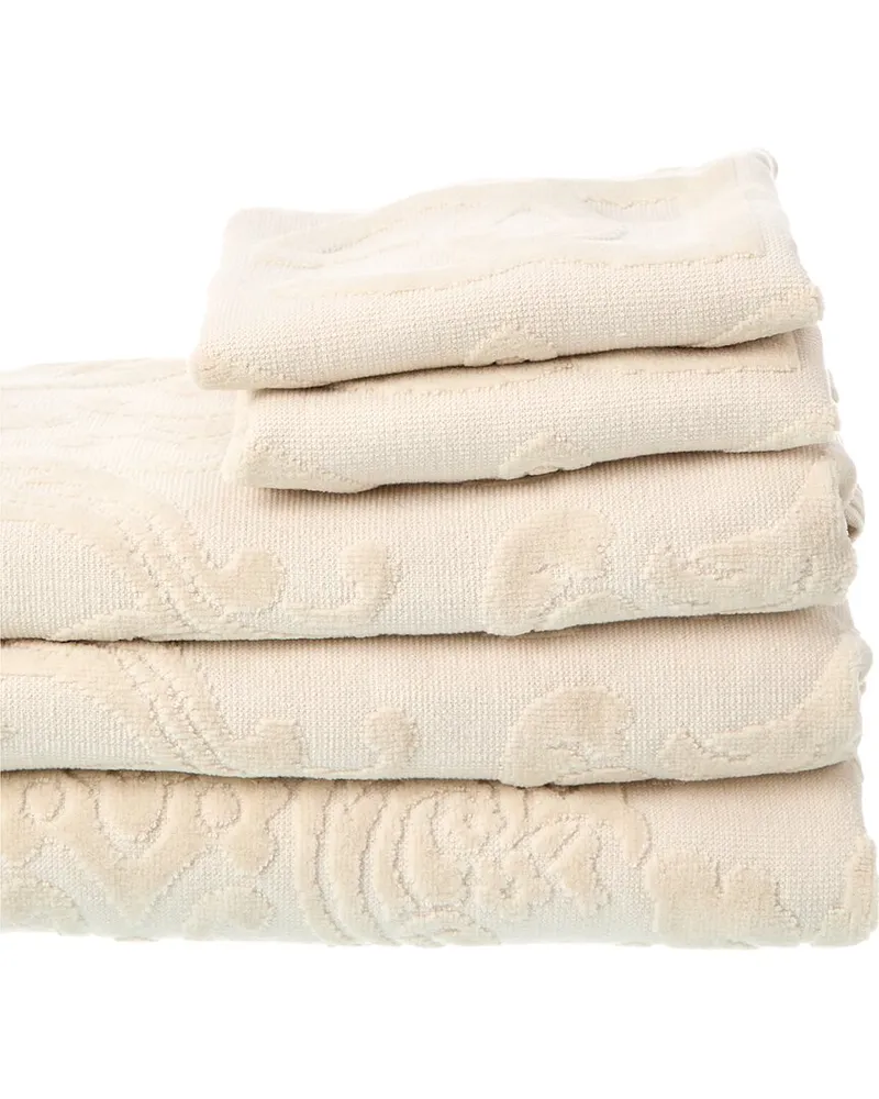 Dolce & Gabbana Barocco Logo-Jacquard Towel, Set of 5 Beige