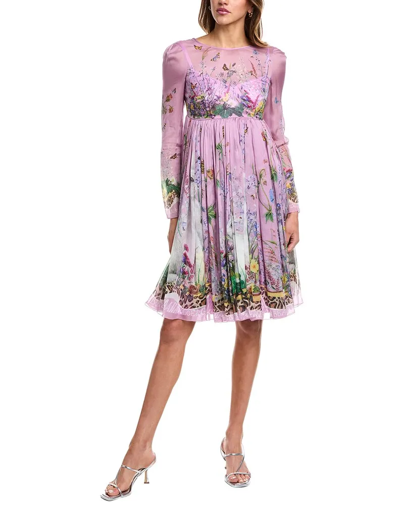 Dolce & Gabbana Silk Midi Dress Nocolor