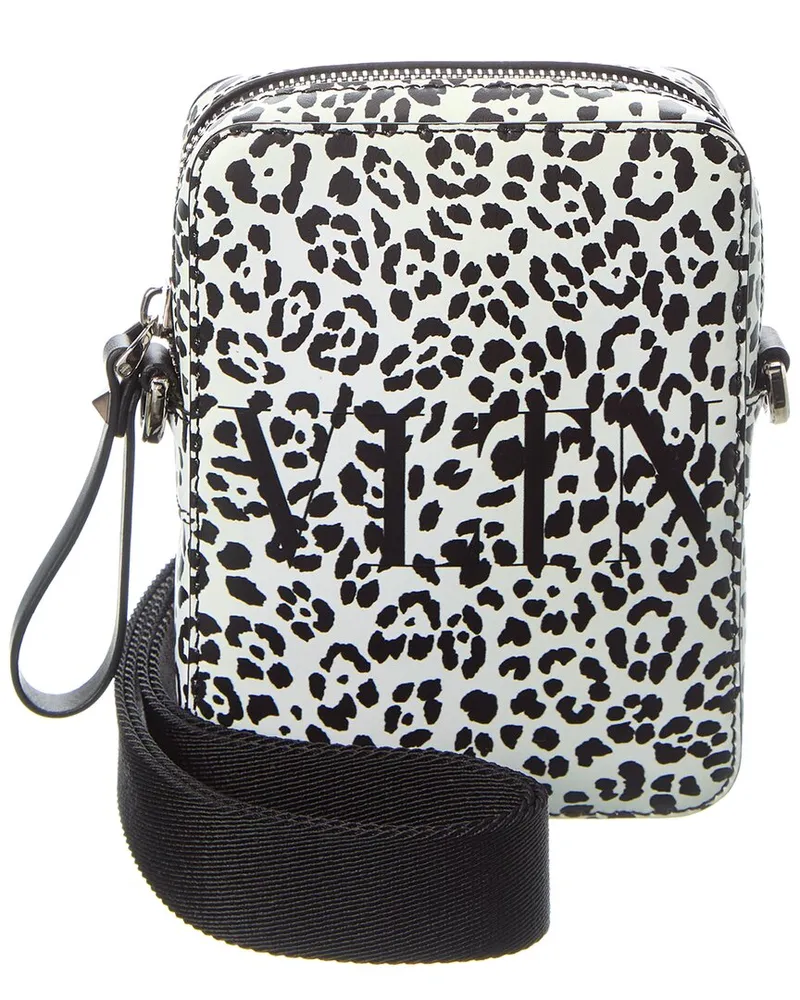 Valentino Garavani VLTN Leather Crossbody White