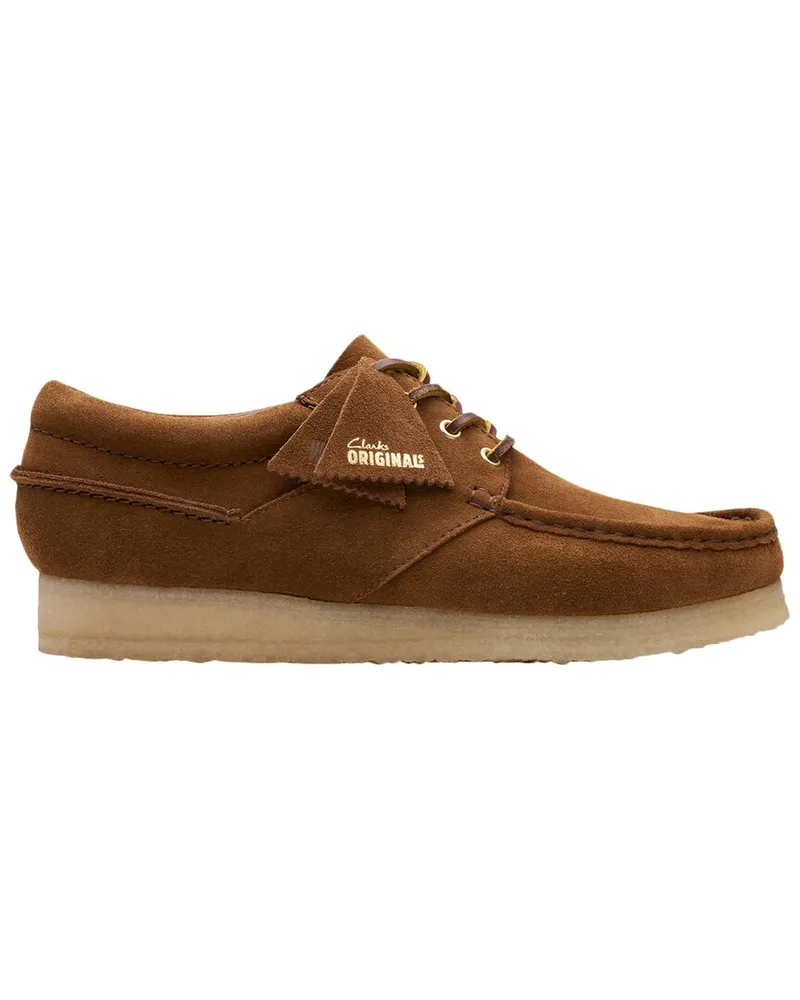 Clarks Wallabee Boat Suede Moccasin Nocolor