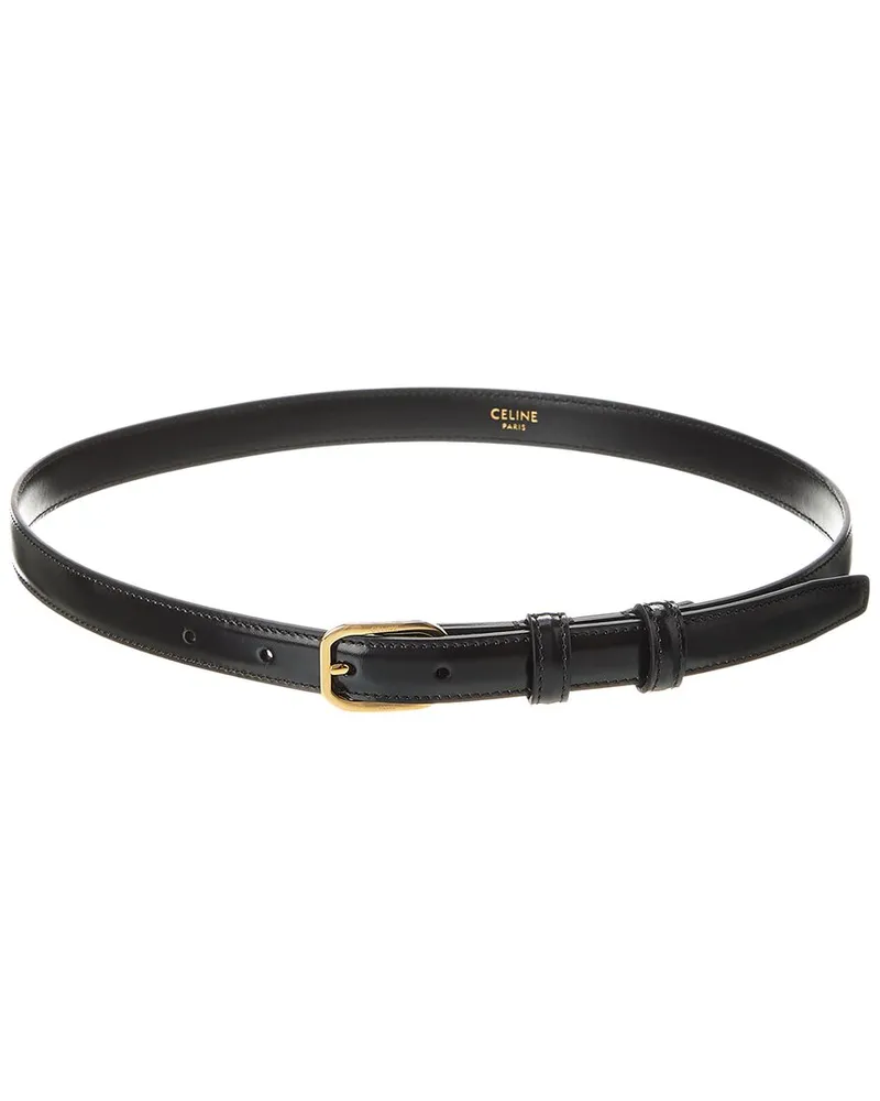 Celine BC-16 Leather Belt Black