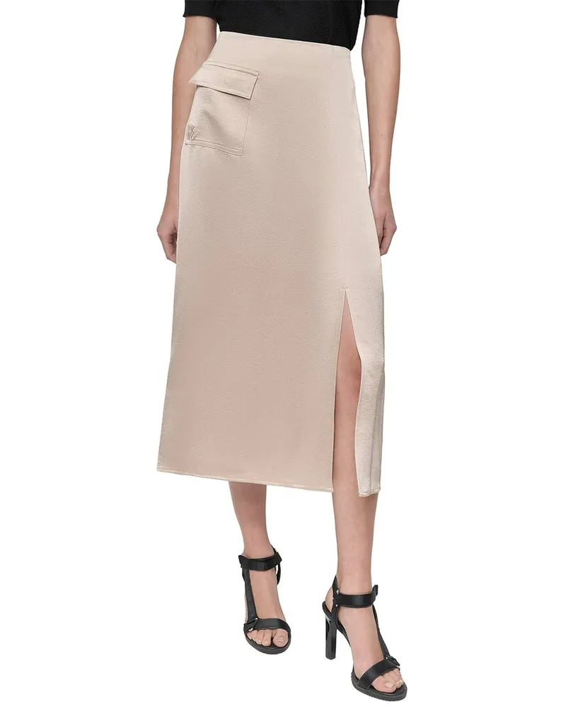 DKNY Midi Skirt Brown
