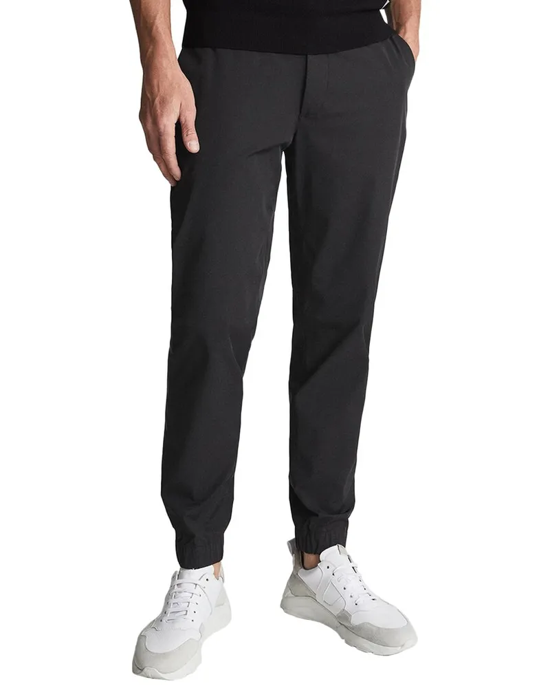Reiss Mead Tech Trouser Black
