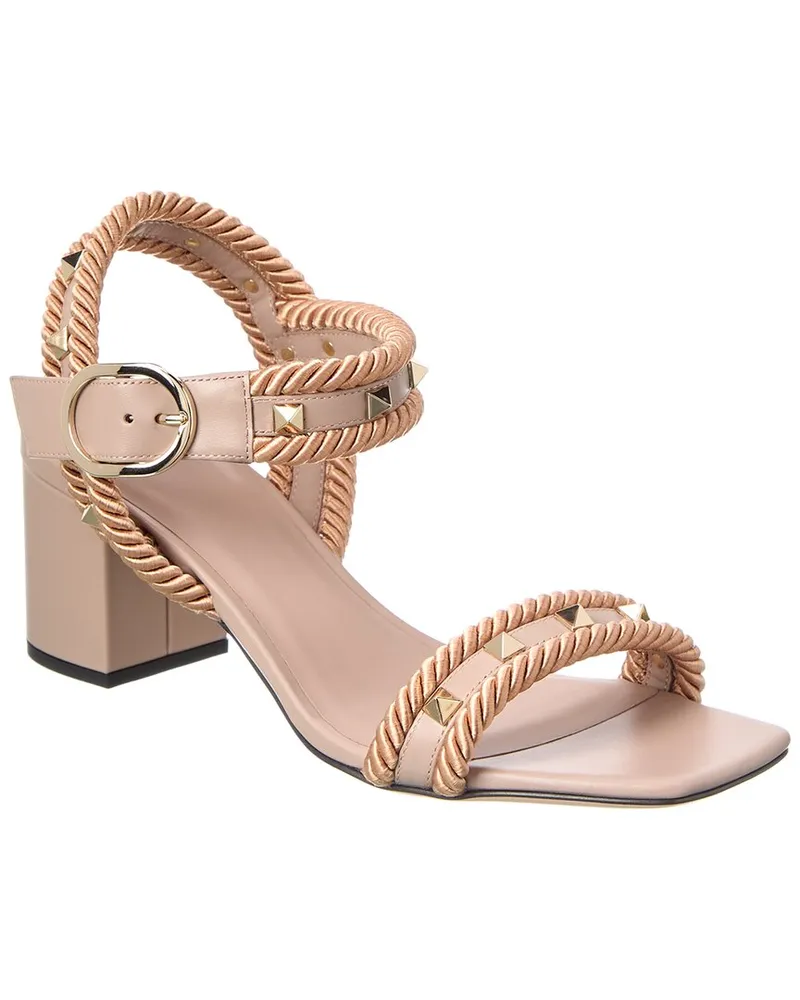 Valentino Garavani Rockstud 60 Leather Sandal Pink