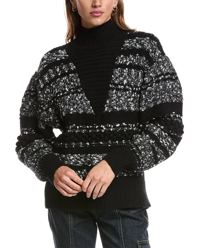 IRO Alpaco Wool, Cashmere & Mohair-Blend Sweater Black