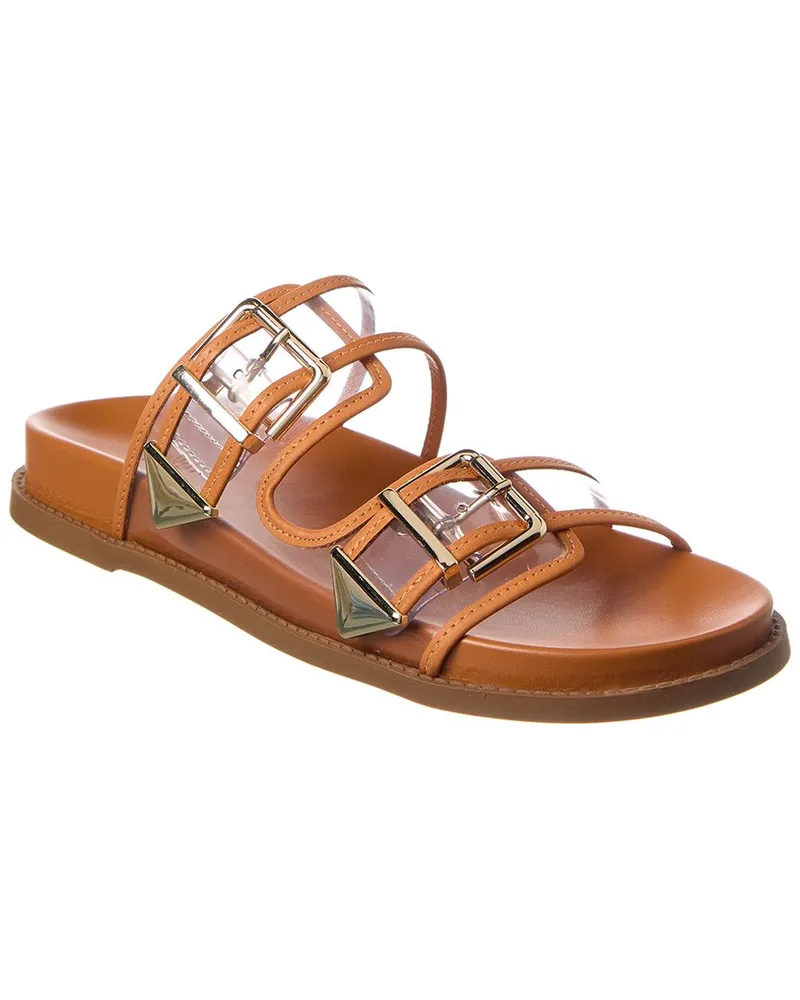 Schutz Naomi Vinyl Leather Sandal Nocolor