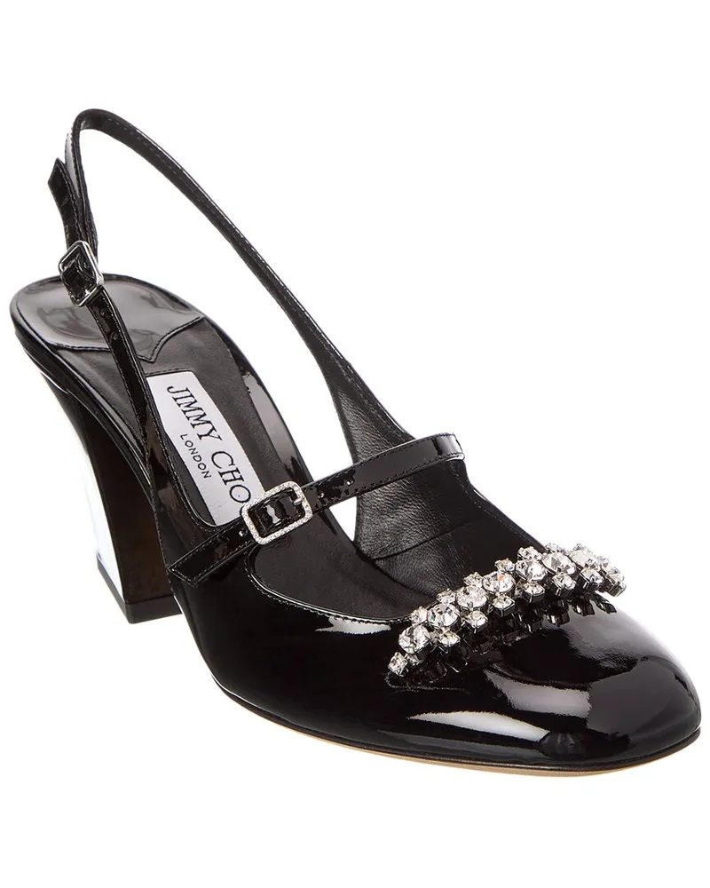 Jimmy Choo Belinda 70 Patent Slingback Pump Black
