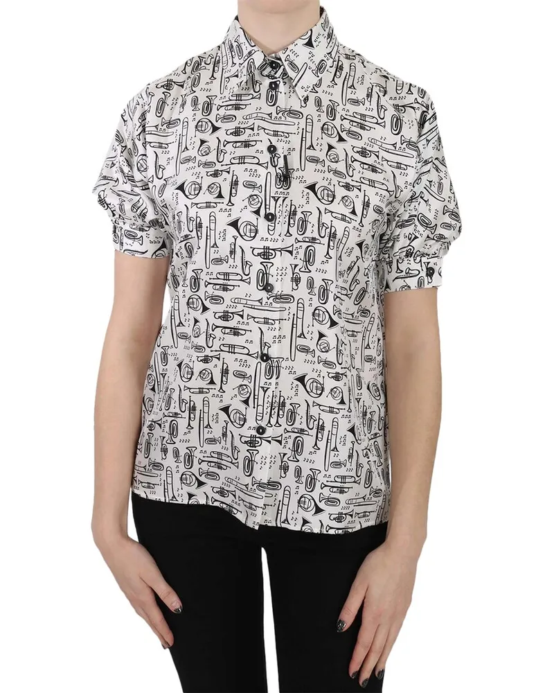 Dolce & Gabbana Silk T-Shirt White