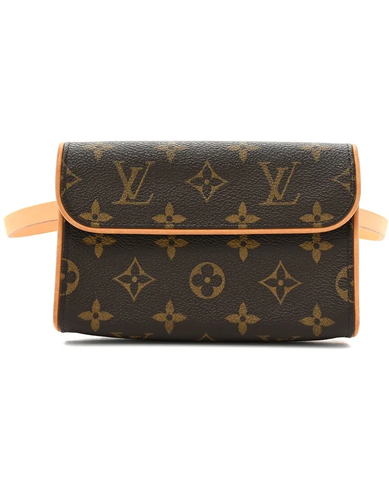 Louis Vuitton Brown Monogram Coated Canvas Pochette Florentine S (Authentic  Pre-Loved Nocolor