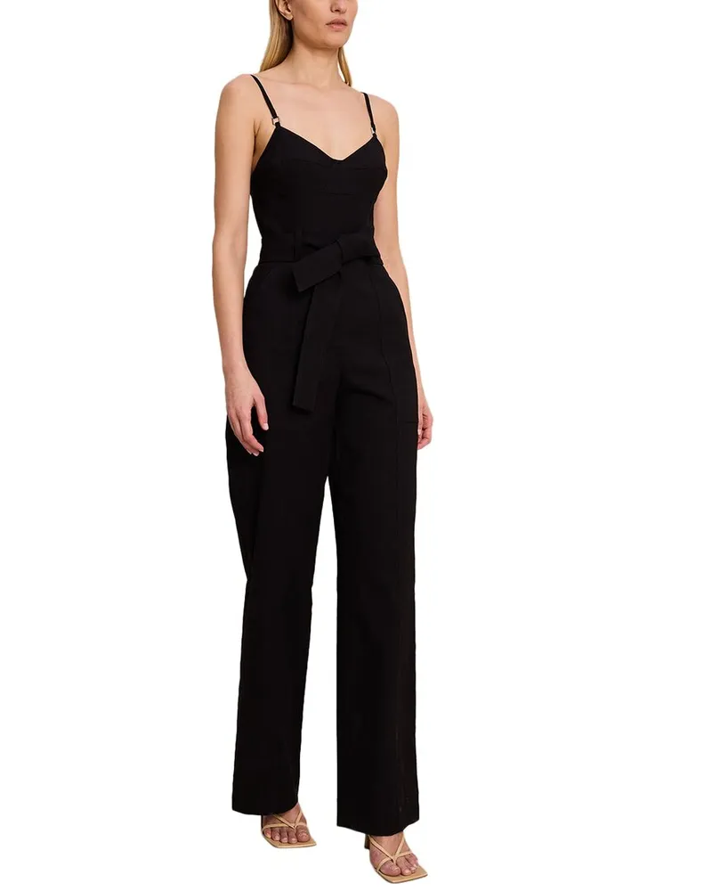 A.L.C. Mila Linen-Blend Jumpsuit Nocolor