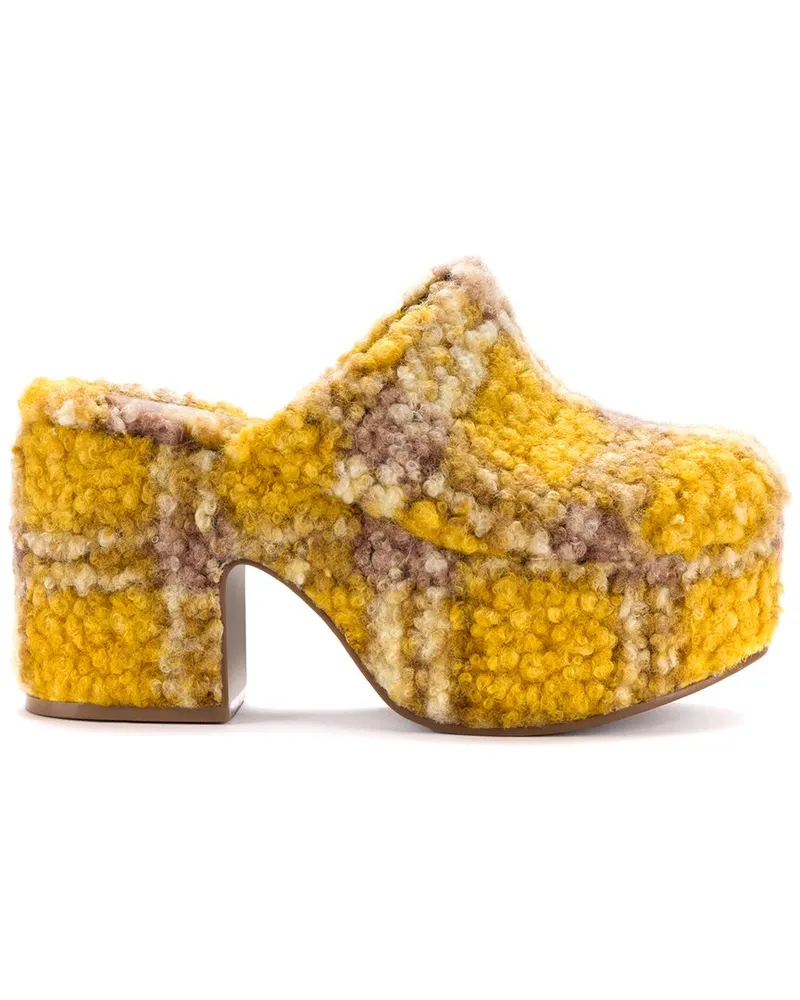Larroude Larroudé Miso Shearling Platform Clog Nocolor