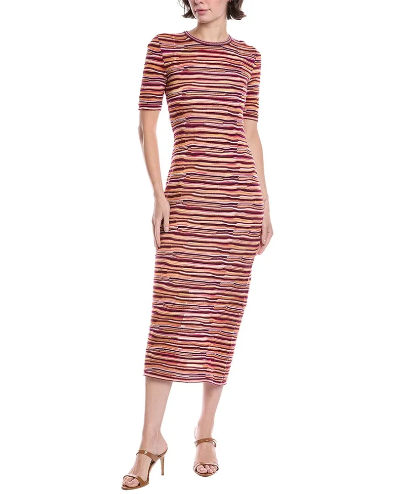 Missoni Wool-Blend Maxi Dress Pink