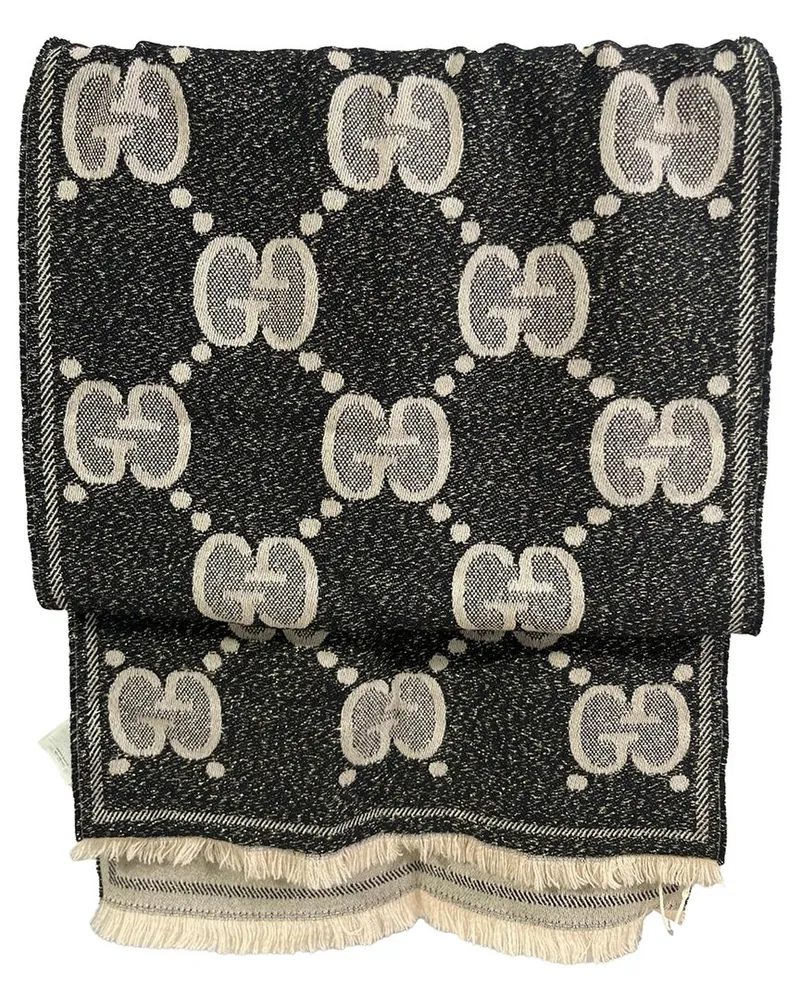 Gucci GG Jacquard Wool Scarf (Authentic Pre-Loved Nocolor