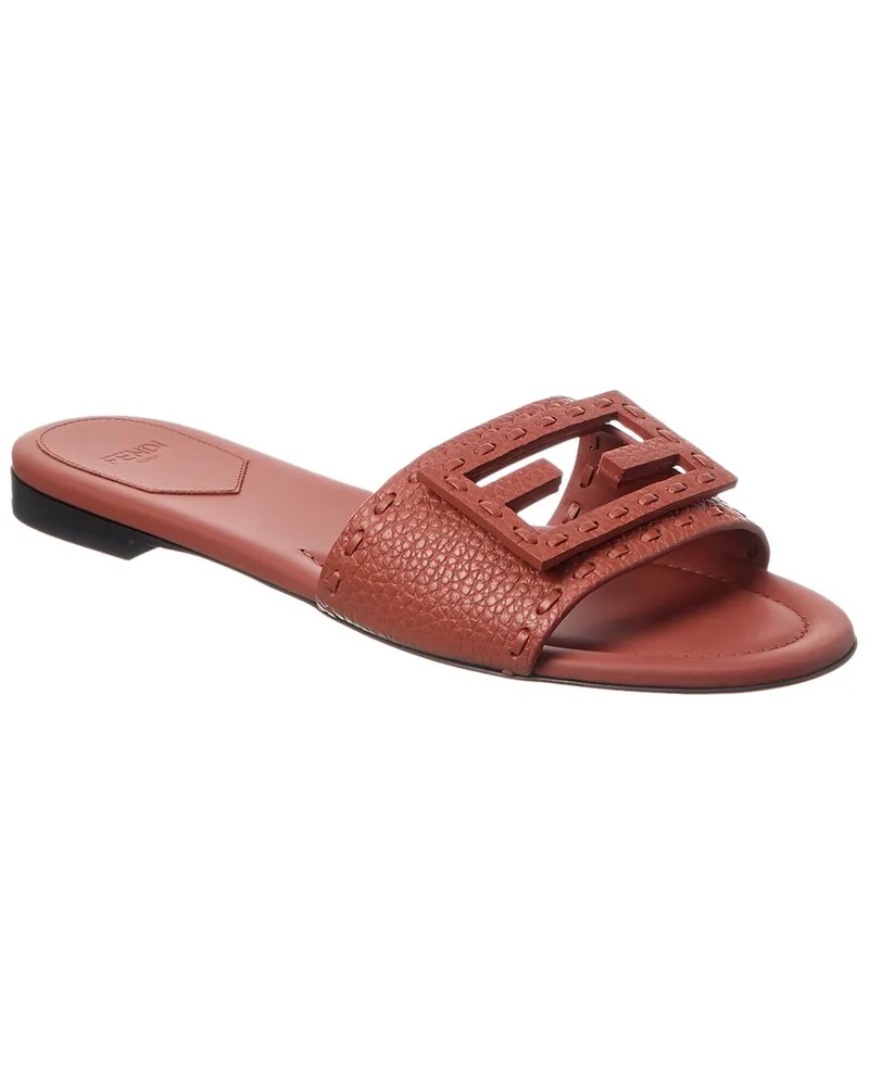 Fendi FF Baguette Leather Sandal Nocolor