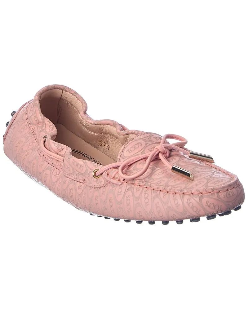TOD'S Logo Leather Loafer Pink