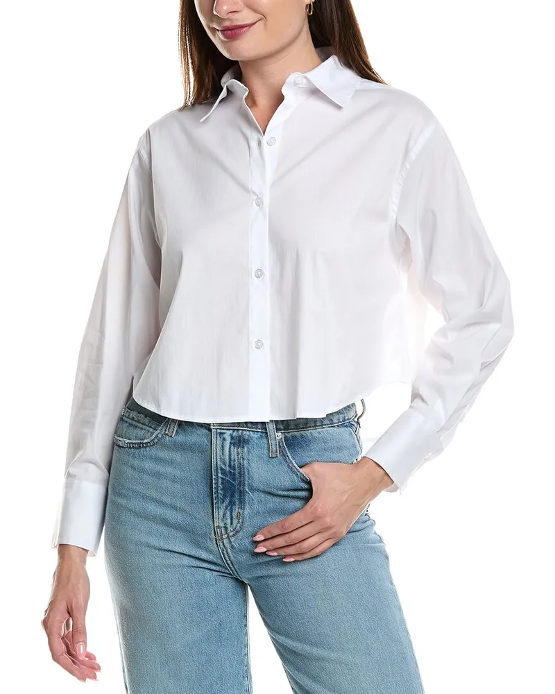 Kenneth Cole Cropped Shirt White