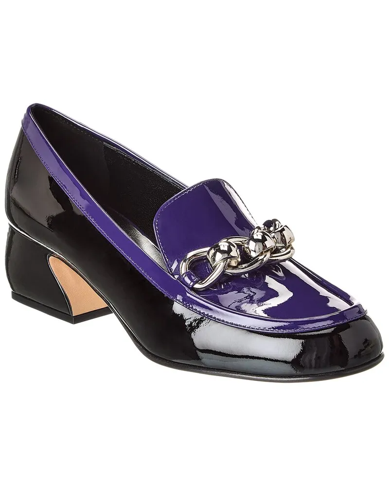 Sergio Rossi Patent Loafer Blue