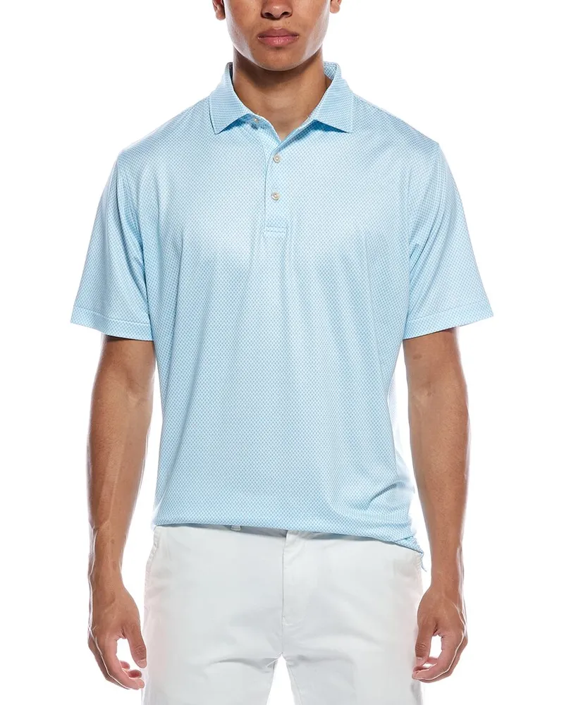 Peter Millar City Of Oaks Performance Jersey Polo Shirt White