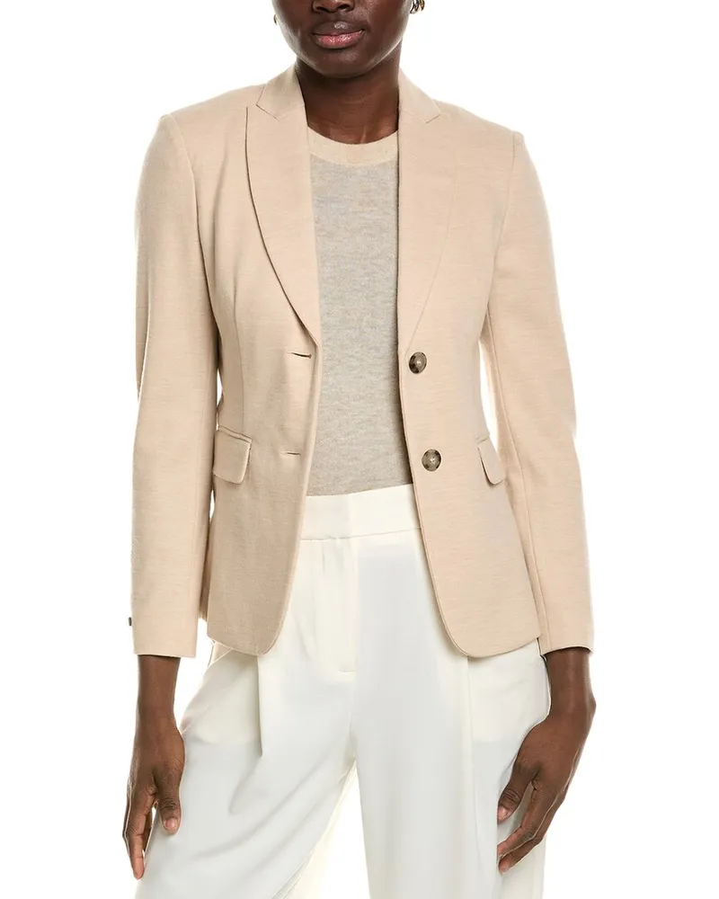 Peserico Wool-Blend Blazer White