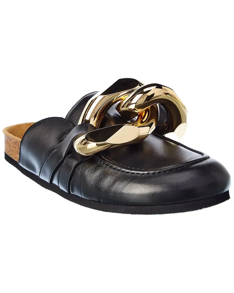 J.W.Anderson Chain Leather Mule Black