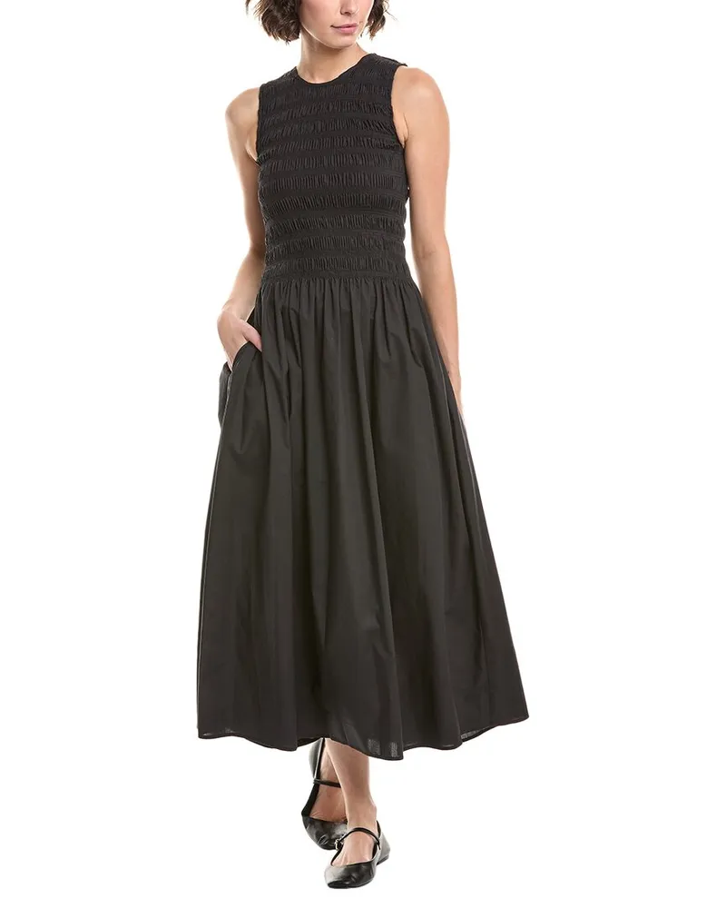 Rag & Bone Lane Smocked Dress Black