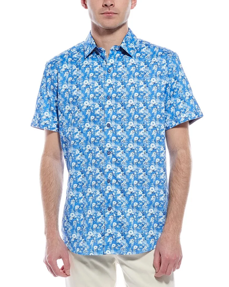 Robert Graham Pattone Classic Fit Shirt Blue