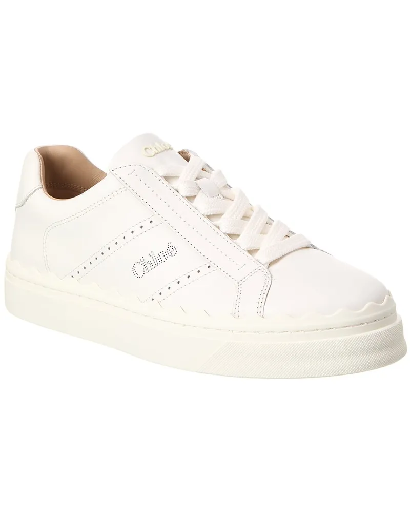 Chloé Chloe Lauren Leather Sneaker White
