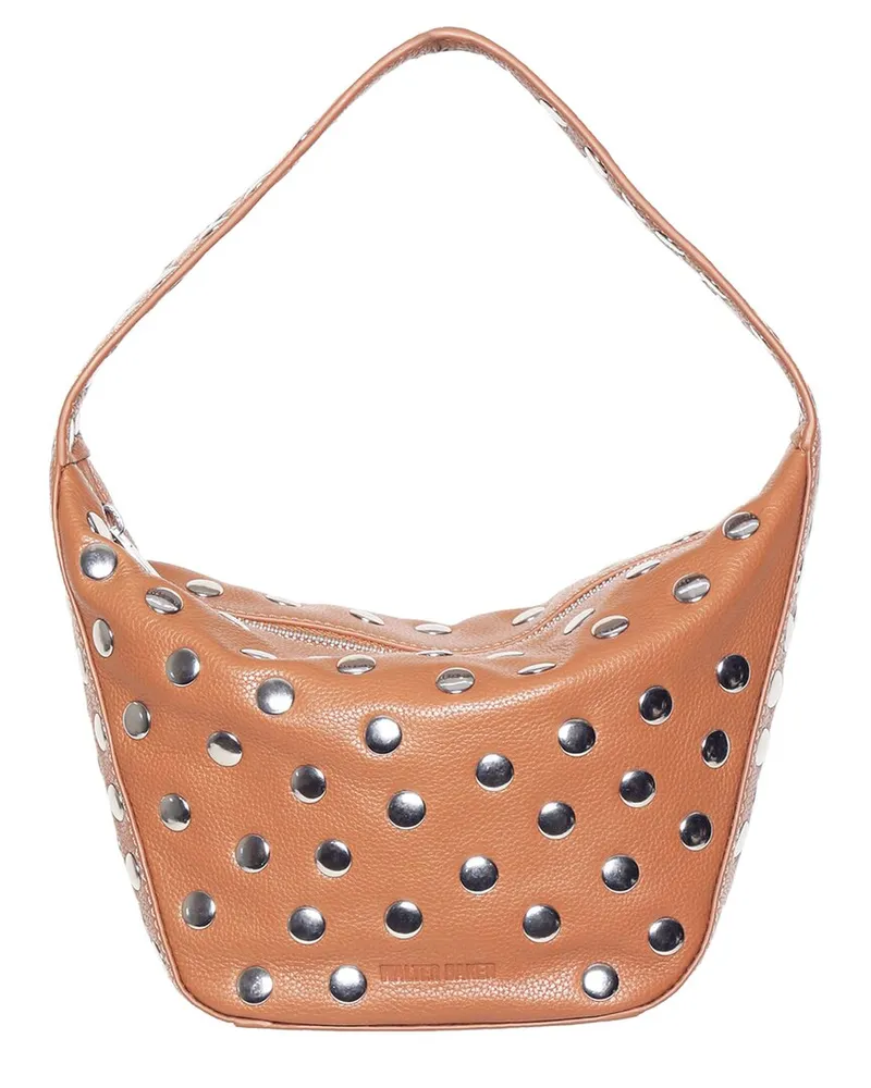 Walter Baker Hendrix Leather Shoulder Bag Brown