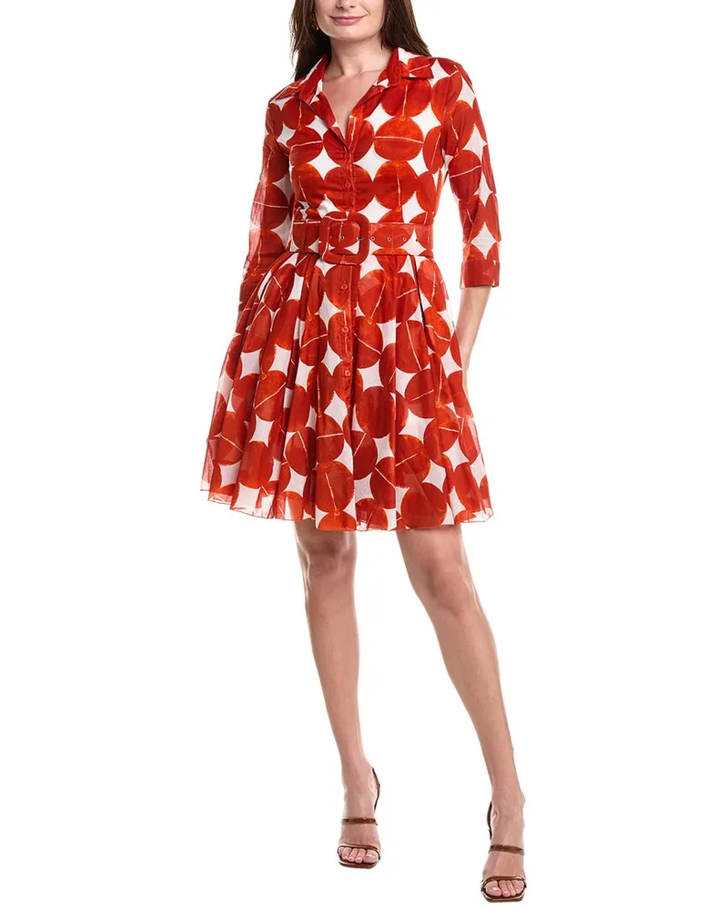 Samantha Sung Aster Midi Dress Orange