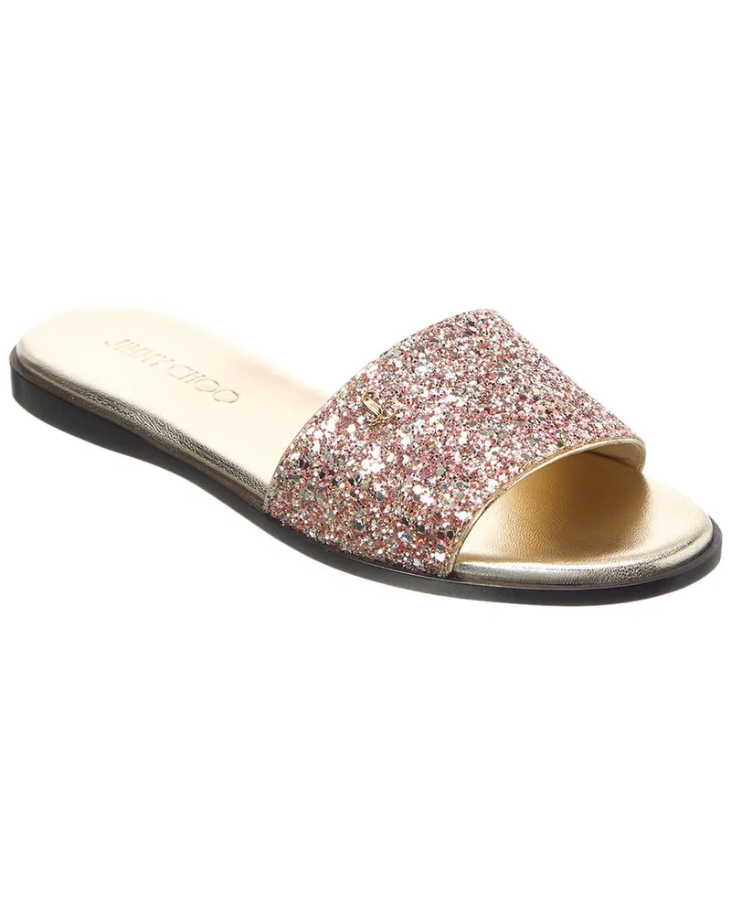 Jimmy Choo Minea Glitter Sandal Pink