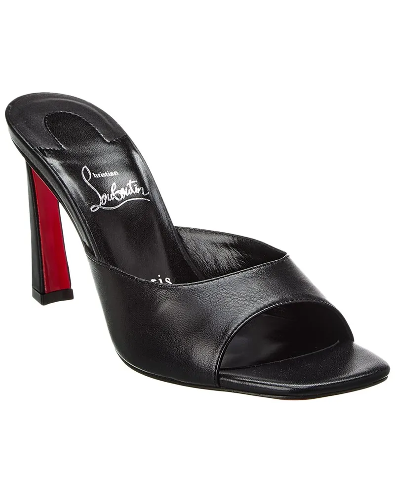 Christian Louboutin Condora 85 Leather Mule Nocolor