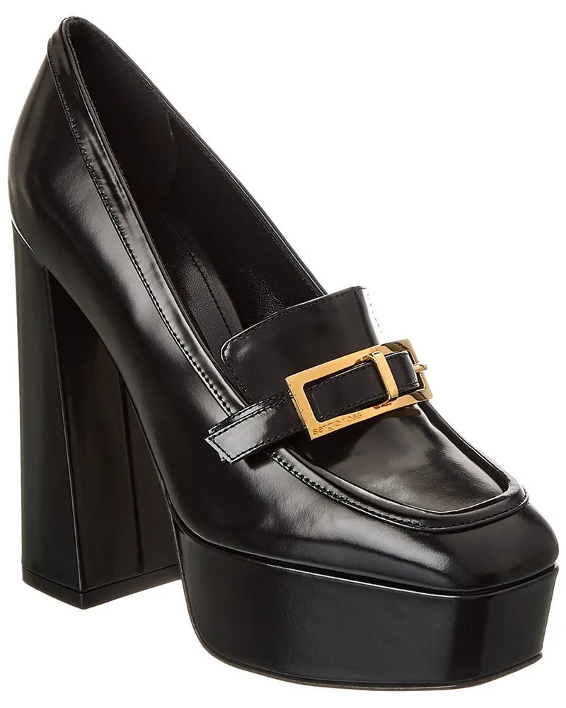 Sergio Rossi Nora Leather Pump Black