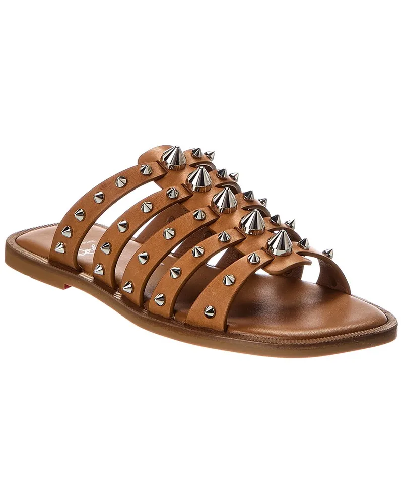Christian Louboutin Charja Spike Leather Sandal Nocolor