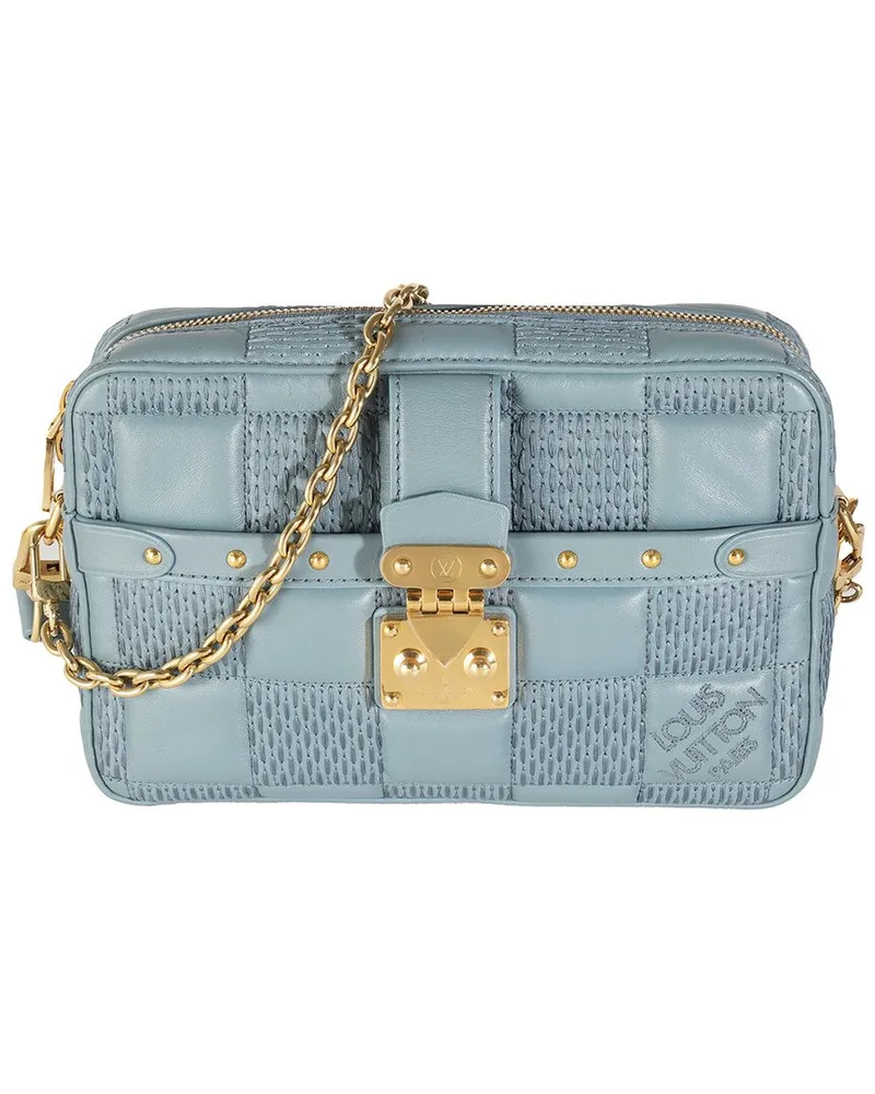 Louis Vuitton Blue Leather Troca PM (Authentic Pre-Loved Nocolor