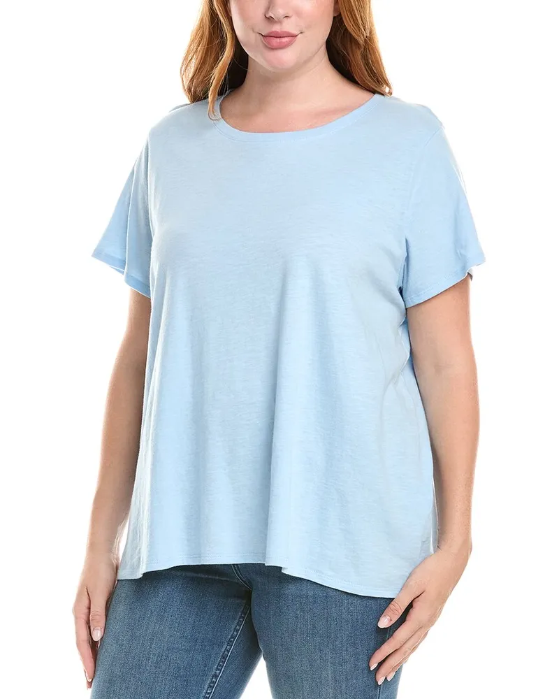 Eileen Fisher Plus Crewneck T-Shirt Nocolor