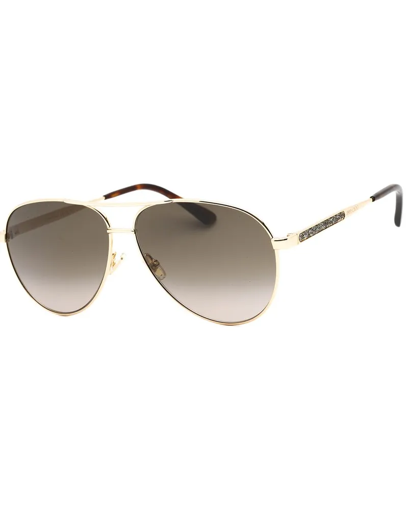 Jimmy Choo Women's JIMENA/S 60mm Sunglasses Gold